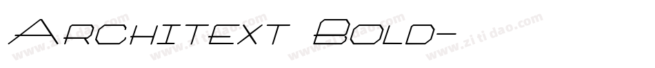 Architext Bold字体转换